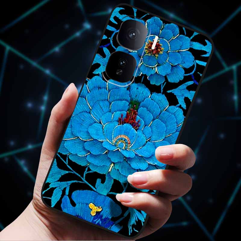 Kwiatowe Wytłaczane Etui 3D Dla vivo iQOO Neo 10 Etui 10Pro Miękkie Silikonowe Etui na Telefon dla vivo iQOO Neo 10 Pro Tylna Pokrywa Coque Torba