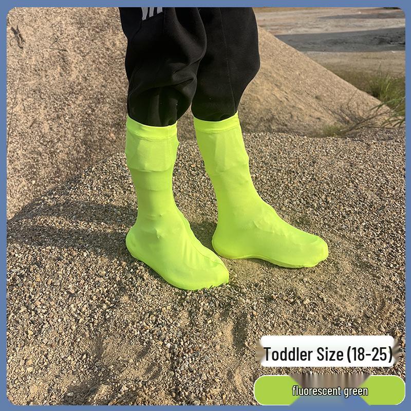 New High-Top, Elastic, Sandproof Shoe Covers for Outdoor Hiking & Team Travel; Custom Logo Option Available.