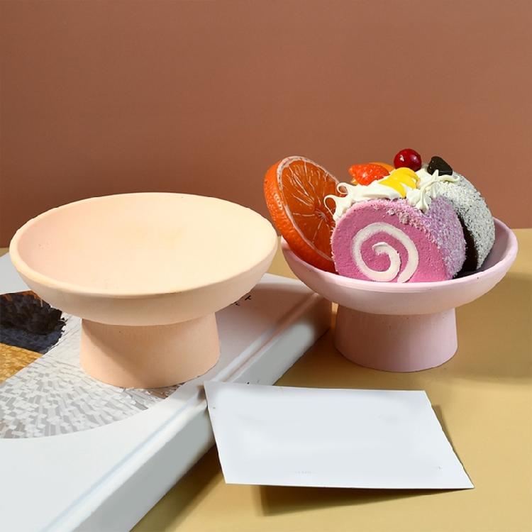 Easy Demold Silicone Mold for Footed Fruit Bowl Unique Tableware Making Mould for Handmade Enthusiasts Jewelry Supplies