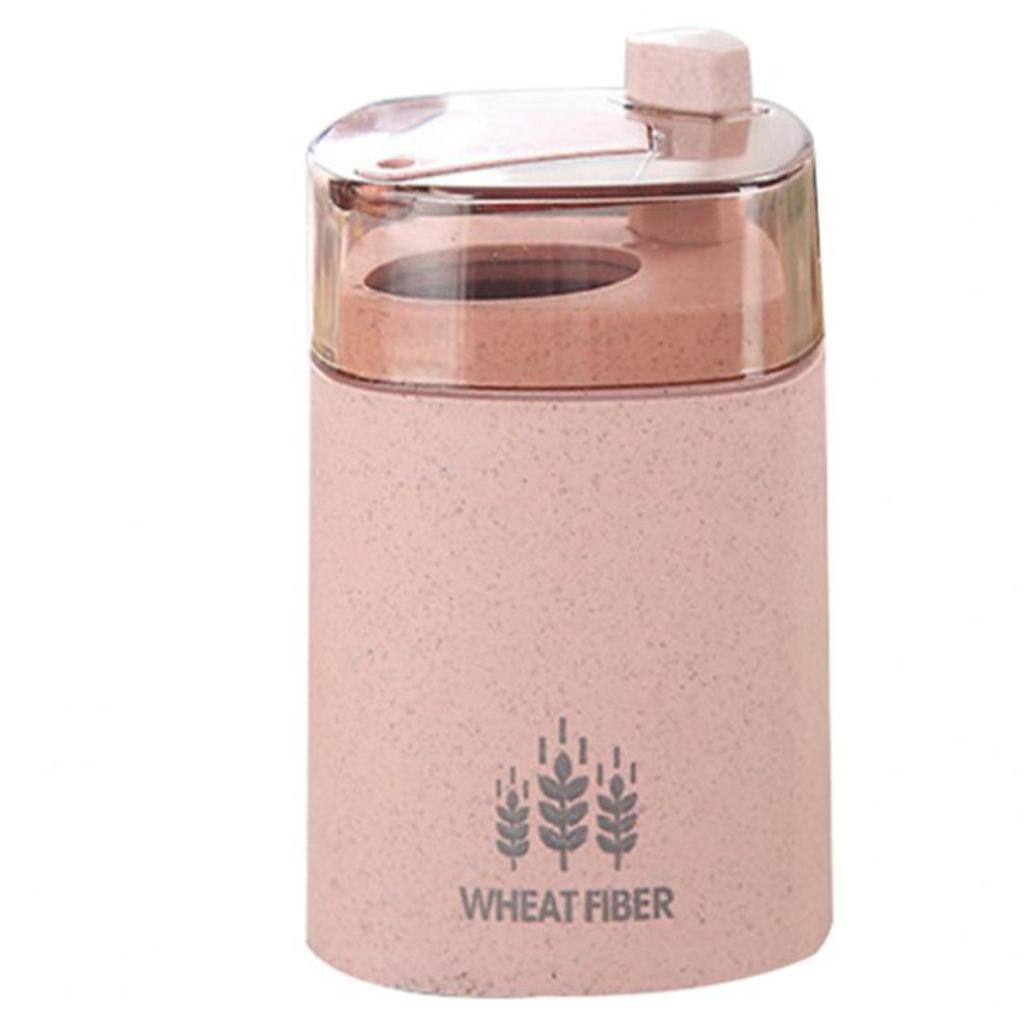 Fashion Wheat Straw Automatic Toothpick Holder Container Dispenser Home Decor
