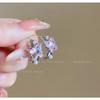 Old And Beautiful~ Fringed Earrings Niche Long Flower Butterfly Stud Earrings Exquisite Versatile Light Luxury Ears