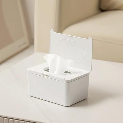 Staubdichte Feuchttuchbox mit Deckel, Aufbewahrungshalter für Babywindeln für Zuhause, Auto, Büro, Papiertaschentuch-Organizer