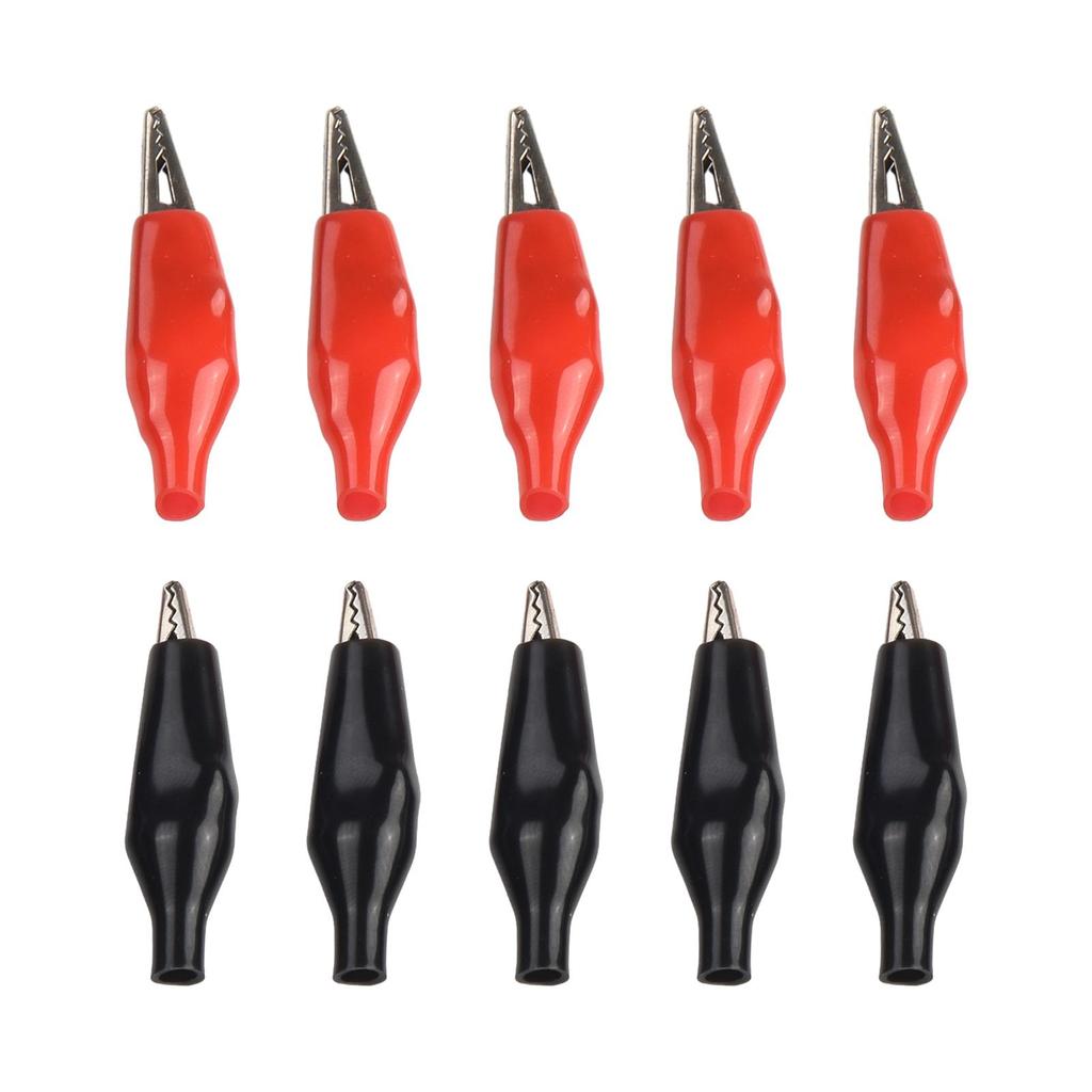 10 Count Insulated Clamps Electrical Test Clips 5A Battery Connectors
