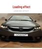 LED Projector Headlight Assembly with DRLs & Flowing Turn Signals for 06-11 Honda Civic 8th Gen