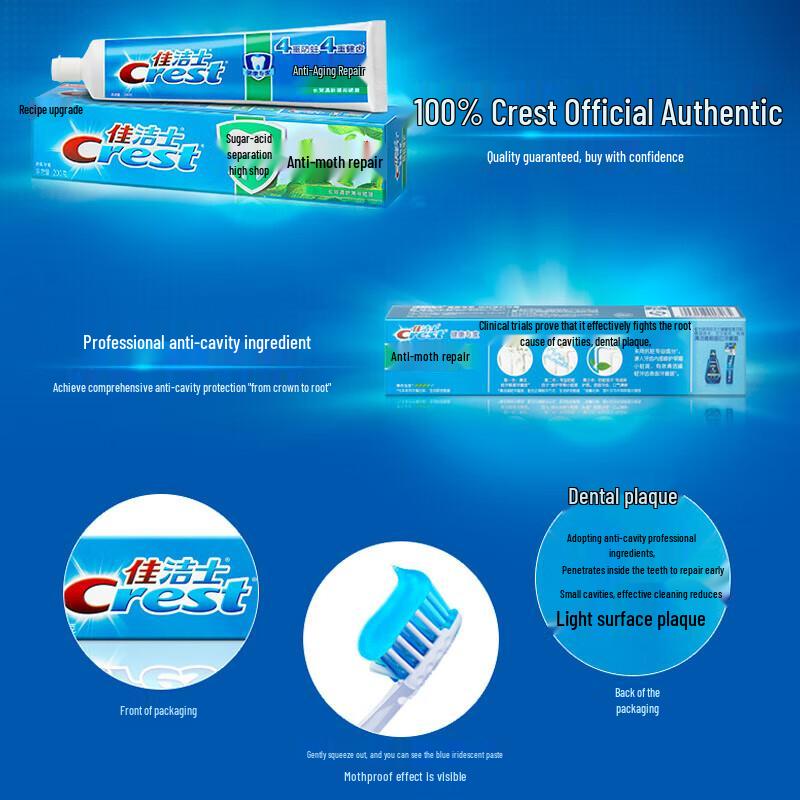 Crest Fresh Mint Multi-Effect Toothpaste