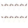 20 Stück Kuchenstecker Ornamente Dessertkarte Cupcake Picks Papier Weihnachtsfeier Dekorationen Filz Topper für Weihnachten