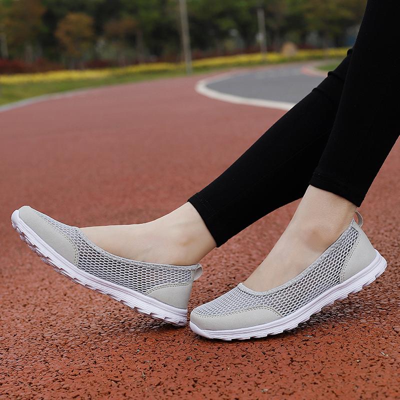 35-42 Damen Flache Schuhe Casual Bootsschuhe Mutter Krankenschwester Loafers