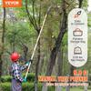 Manual Pole Saw,4.6-9.8 Ft Extendable Tree Pruner, Sharp Steel Blade for High Branches Trimming, Manual Branch Trimmer with Lightweight Aluminum Alloy