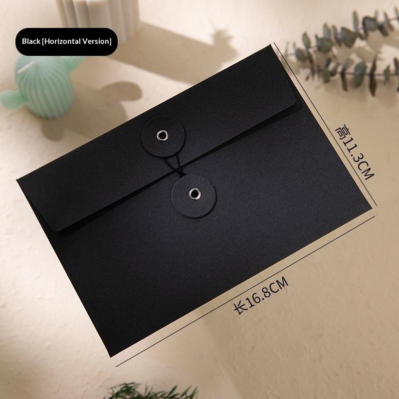 Durable Thickened Kraft Paper Envelopes String Tie Closure A4 A5 A6 Sizes Invoice Document Storage Pouch for Office Workers