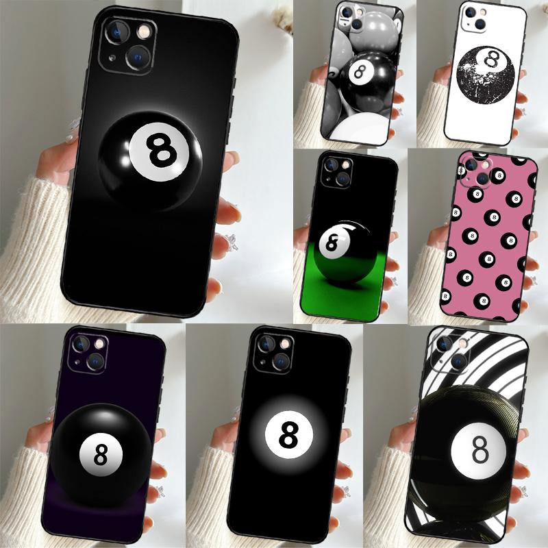 Eight Ball Phone Case For iPhone 15 14 12 11 13 16 17 Pro Max 15 16 Plus 13 Mini 16e 17 Air Funda Cover