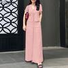 ZANZEA Lässige Kurzarmbluse und Hose für Damen, zweiteiliges Anzug-Set