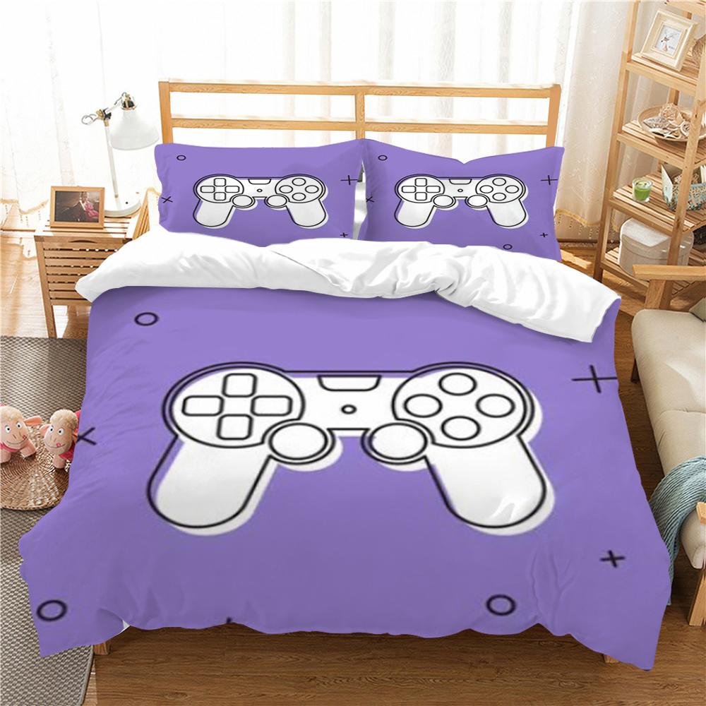 Bettwäsche-Sets, Heimtextilien, 3D-Gamer-Druck, Bettbezug-Set, schwarzer Hintergrund, Luxus-Bettbezug-Set, hohe Qualität