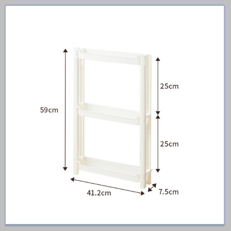 Slim Behind-Door Storage Trolley: Multi-Layer Shelf for Bathroom & Toilet.