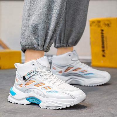 Herrenschuhe MD leichtsohlige kalte klebrige Sneaker trendige Mesh High-Top Dad Schuhe Mode Student leichte hochsohlige Laufschuhe