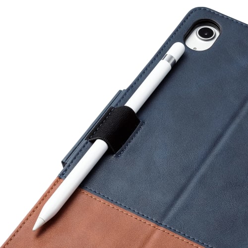 ELECOM iPad 10.9 10th Generation (2022) Case Cover Flap Case Free Angle Soft Leather Material Navy TB-A22RPLFDTNV
