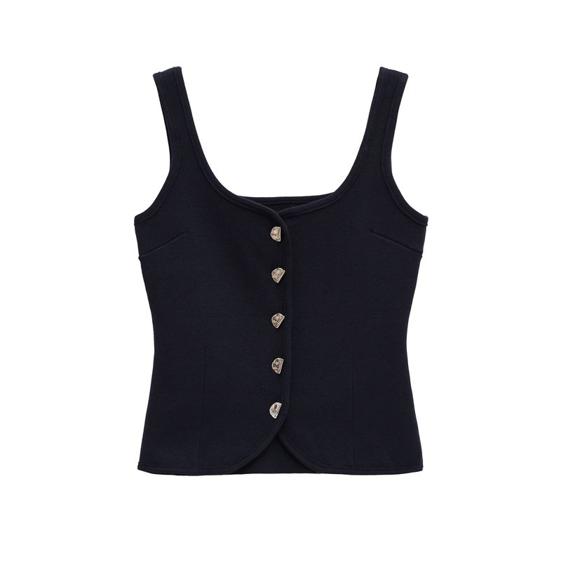 Kaslead New Arrival Women's Fashion Style Fashion Plain Stitch Corset Vest 5536038