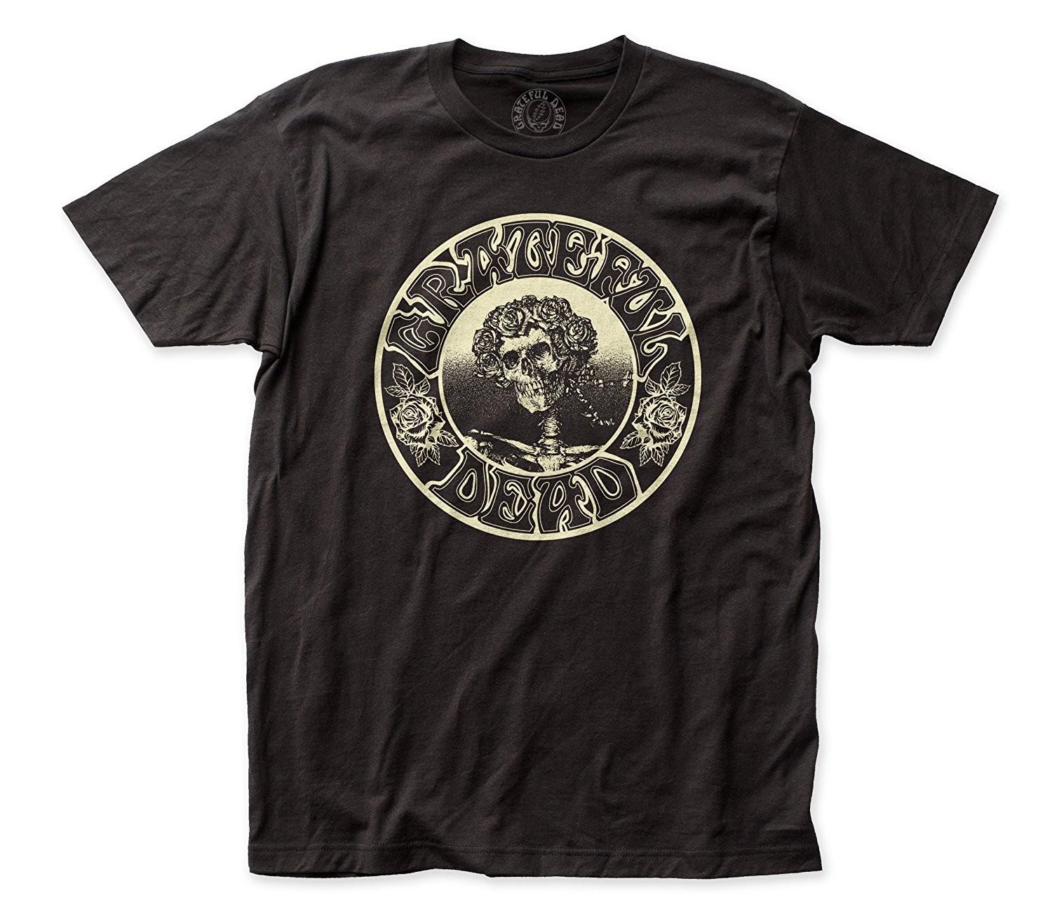 Authentic GRATEFUL DEAD Band Glowing Skeleton Slim Fit T-Shirt Black S NEW S разноцветный