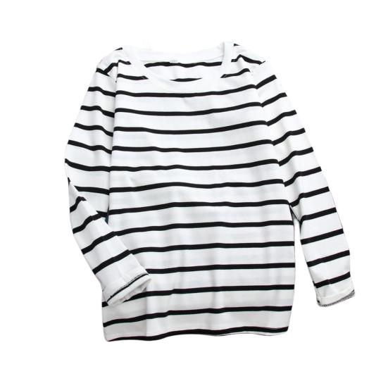 O-Neck Long Sleeves Loose Fit Women Blouse Autumn Winter Korean Style