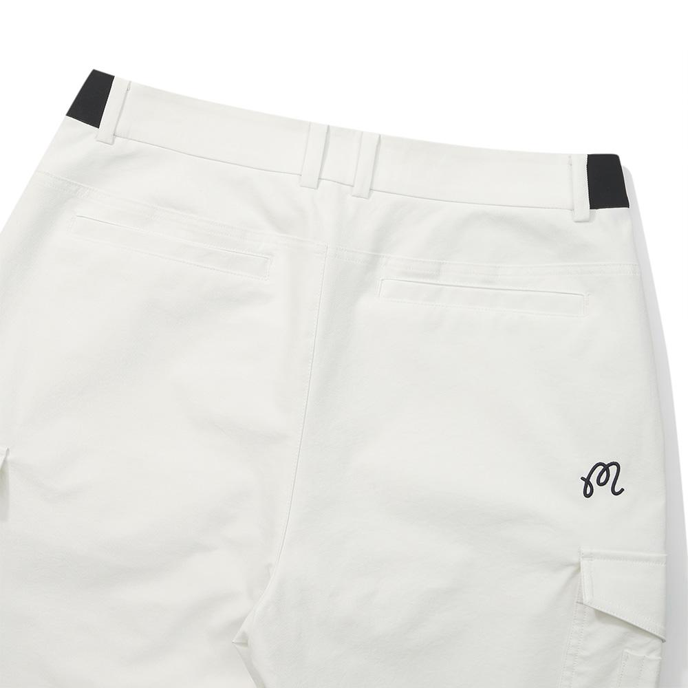 MALBON GOLF Semi-Wide Cargo Pants Cream (Man)