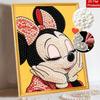 Disney Minnie Pearl Painting Handmade DIY Pearl Art Painting Simple Living Room Hanging Painting Decoration 133