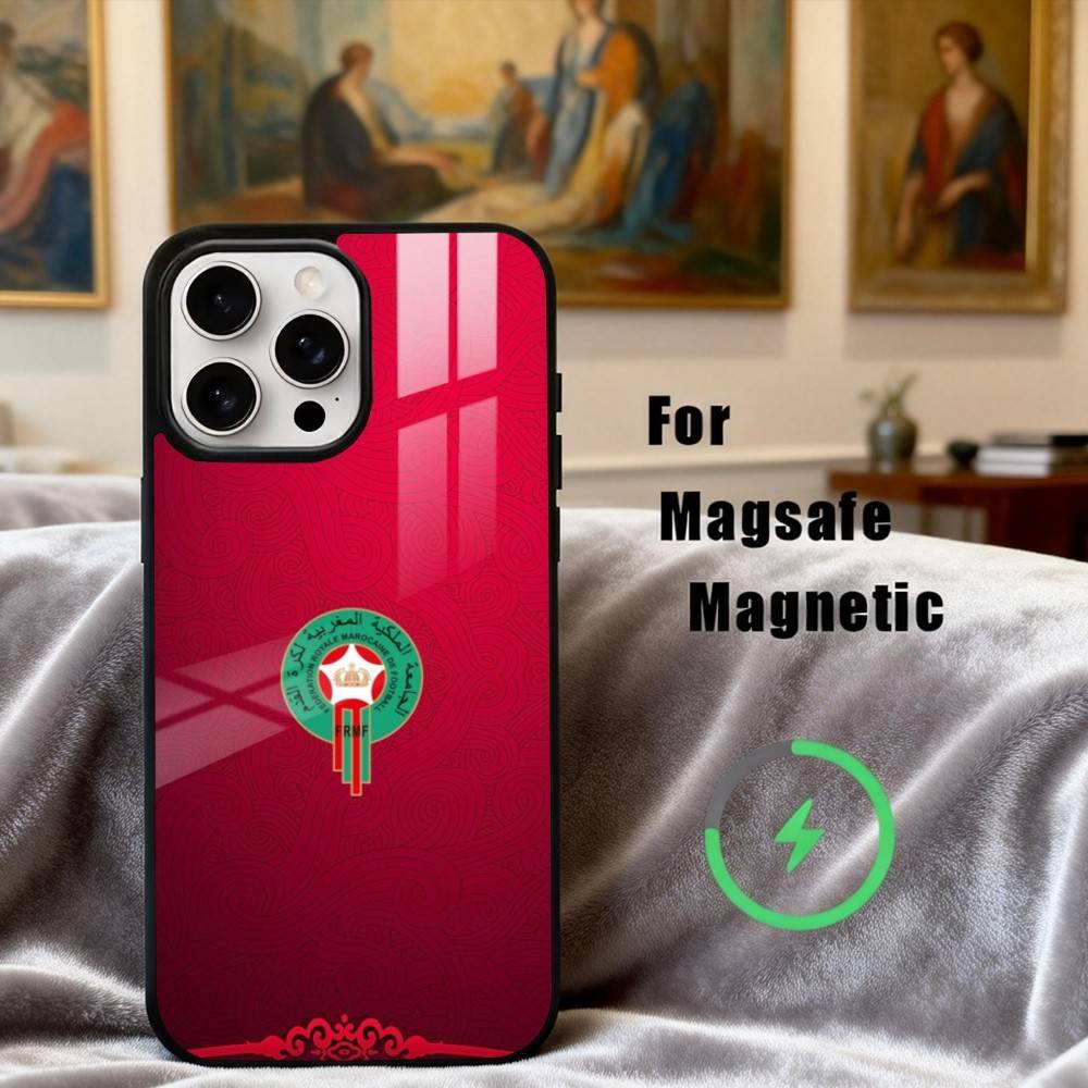 M-Maroc-C M-Morocco F-Flag Phone Case For iPhone17,16,15,14,13,12,11 Plus,Pro Max Magnetic For Magsafe Wireless Charging