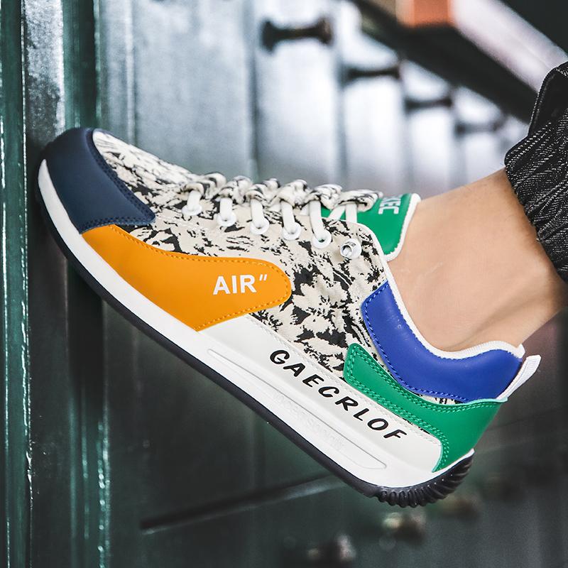 Neue Retro-Druck Freizeitschuhe Studentensport Laufen weiche Sohle leichtgewicht Forrest Gump Low-Top Trend Board Schuhe