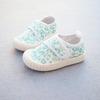 Scarpe di Tela Unisex per Bambini Primavera Stampa Leopardo Metallica Scarpe Casual Luminose Punta Rotonda Antiscivolo