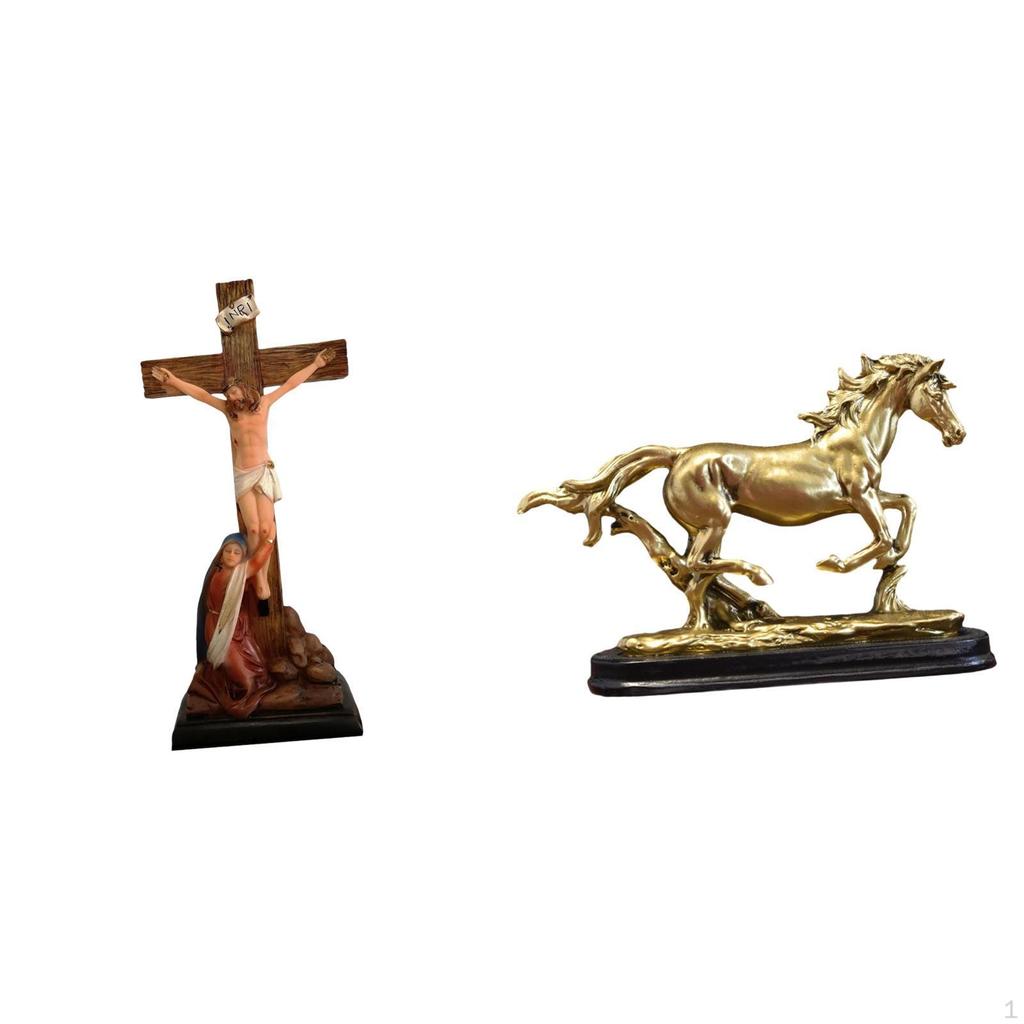 Jesus Sculpture Figurine Artwork Collectible Art Ornament Holy Religious Catholic Statue for Desk