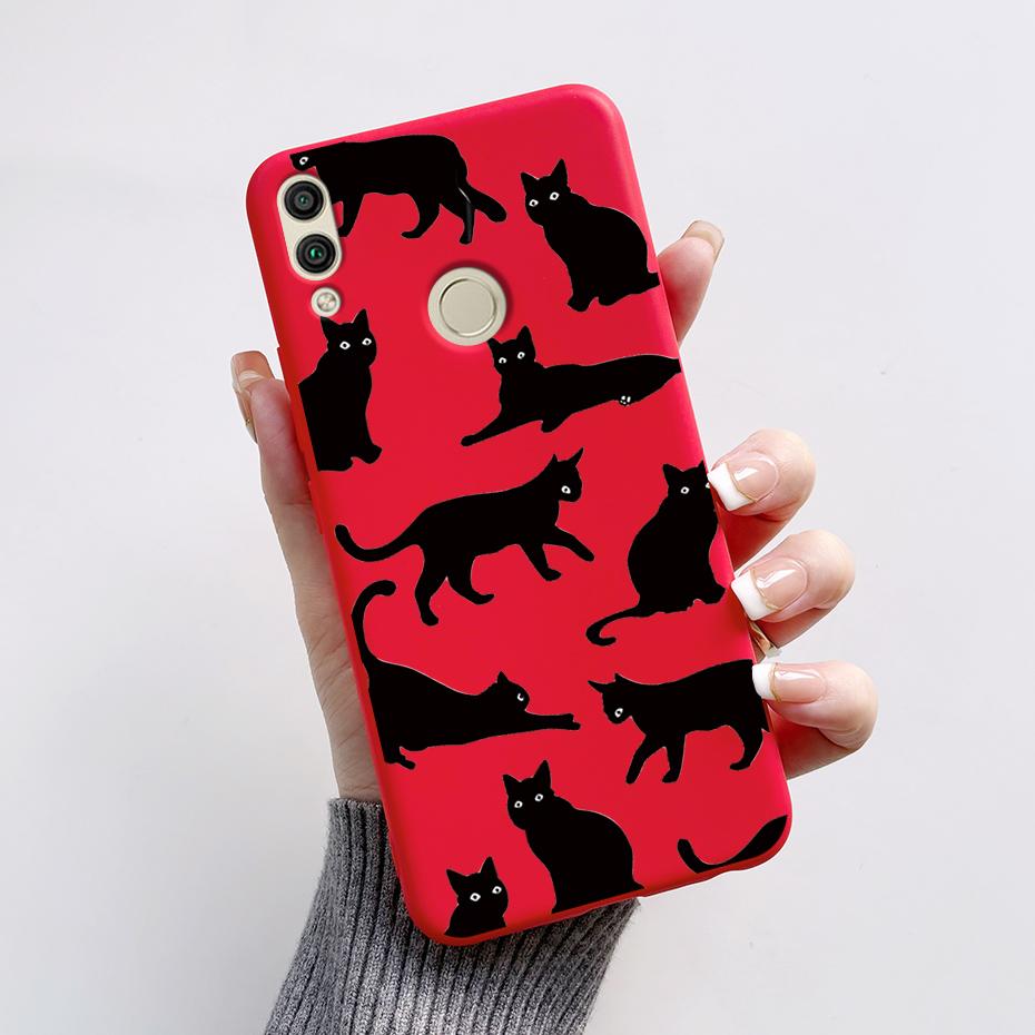 For Huawei Honor 8X Case Honor 8A 8C 8S Cover Cute Rabbit Panda Painted Soft TPU Phone Case For Honor 8A 8C 8S 8X Honor8X Fundas