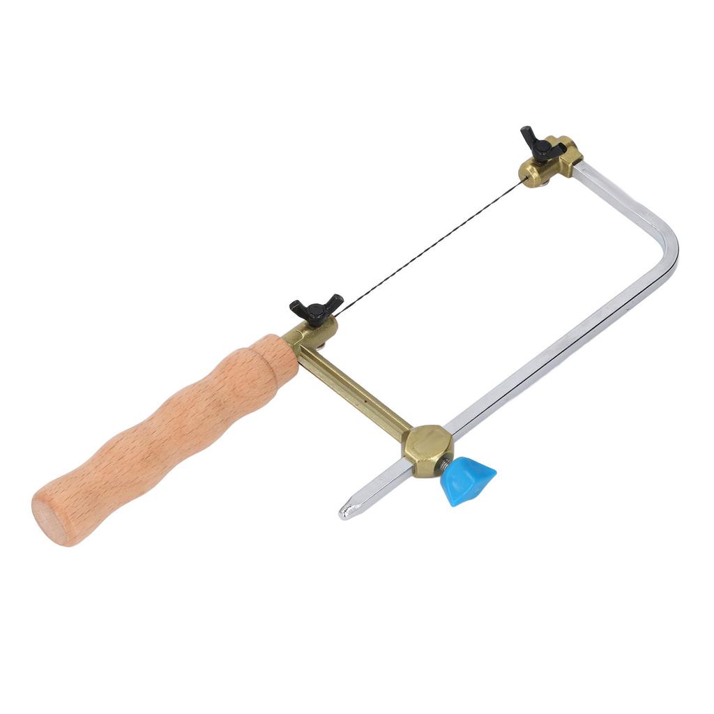 Coping Saw Forged Steel Frame Log Handle U Shape Fret Cutter Saw with 8PCS Blades for Woodworking