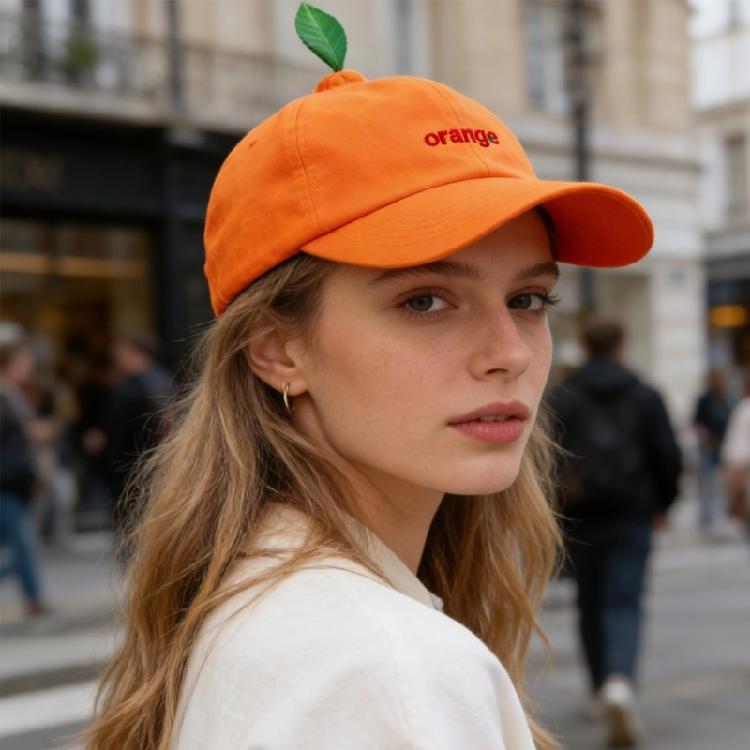 Stylish Tangerine Fisherman Hat With Sun Protection Baseball Cap Beret Suitable For Males Females And Kids