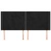 VidaXL Headboard with Ears Black 203x16x118-128 Cm Velvet3119508