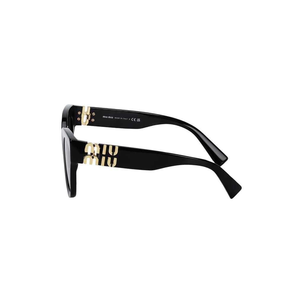 Miu Miu Irregular Shape Sunglasses Women sunglasses Black SMU01Y_E1AB_F05D1_C_A051
