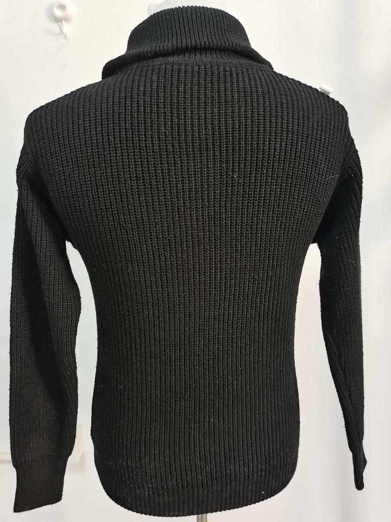 Men's Solid Color Knitwear: British Style Lapel Sweater