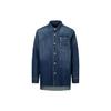 Evisu SS24 Camicia in Denim con Tasca Embossed a Marchio e Multi-Stampa Camicie Unisex Blu Denim 2ESHTW4SL4106BFDN