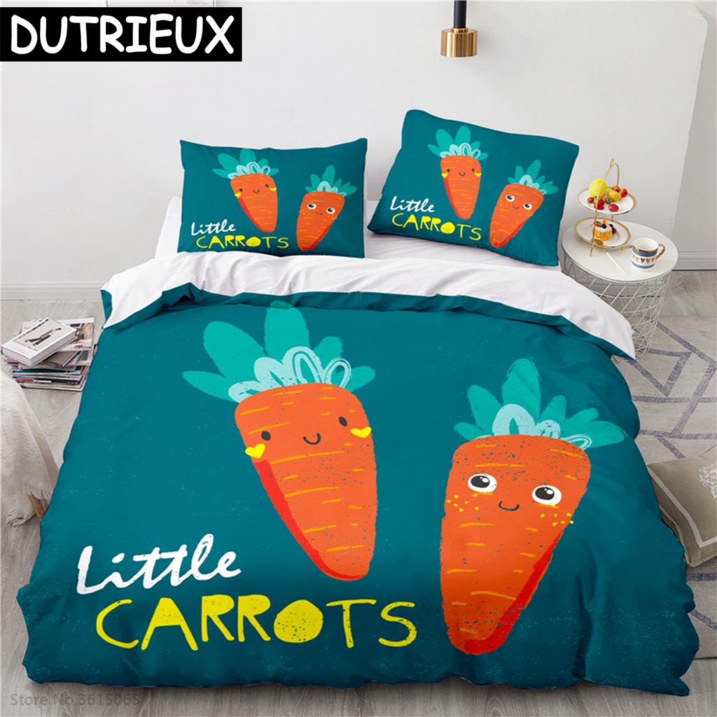 Nordic Cartoon Animal Printed Bedding Set Duvet Cover Children Bedclothes Duvet Cover Sets Pillowcase Twin Full Queen King Size