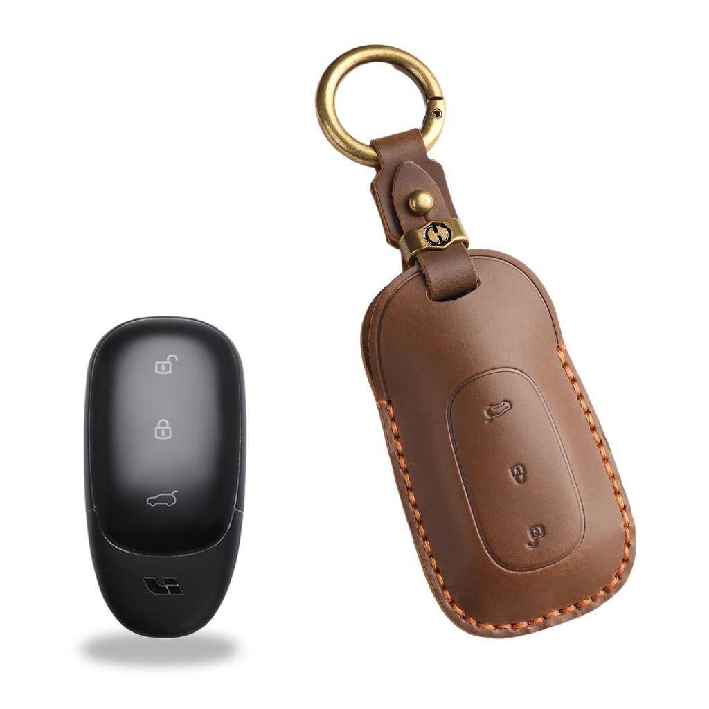 Retro Key Cover For Ideal L7 Key Bag L8 L6 Car Keychain L9 One Mega Leather Case