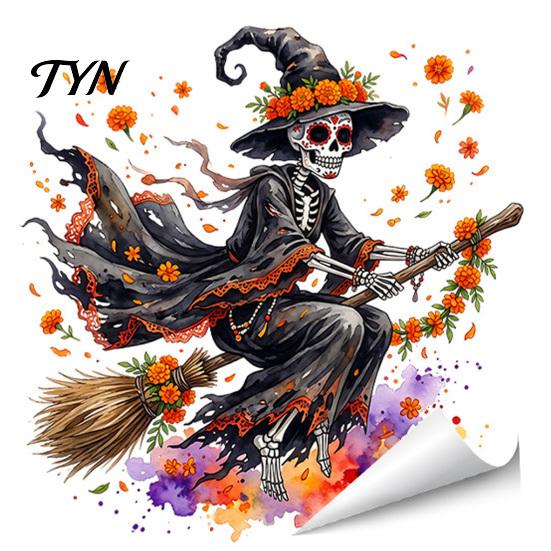 Creative Holiday Gift Ideas Halloween Window Stickers, Cartoon Ghost Black Cat Pumpkin Static Glass Flexible Cuttable Ornaments Waterproof Decals for