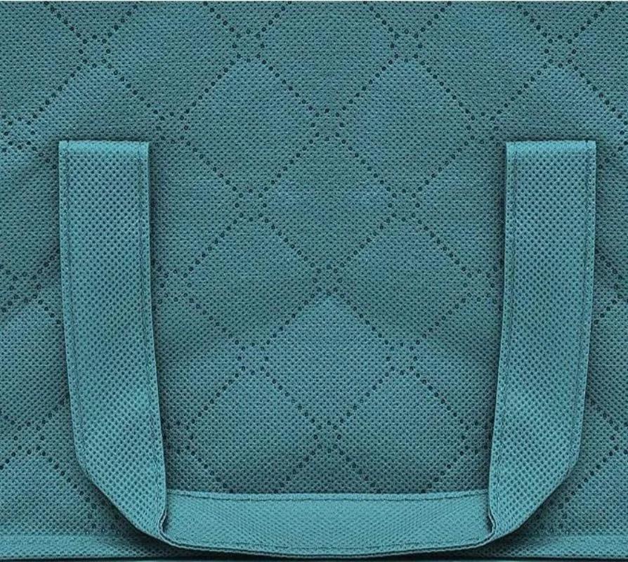 1 Stück Decke Steppdecke Kleider Schrank Box Taschen Zuhause Faltbar Feuchtigkeitsdicht Aufbewahrungskoffer Waschbar Reißverschluss Haushalt Schrank Organizer