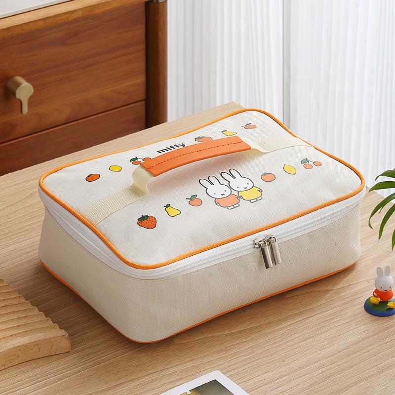 Miffy Cartoon Bento Lunch Box - Microwaveable 3-Compartment for Adults and Students