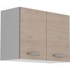 OSLO Tall Unit with 2 Doors - Jackson Oak Decor - L 80 X D 36 X H 58 Cm