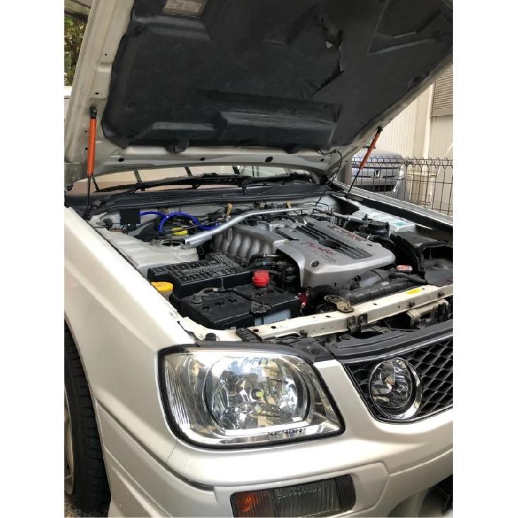 for Nissan Stagea WC34 1996-2001 Front Bonnet Hood Modify Gas Struts Carbon Fiber Spring Damper Lift Support Absorber