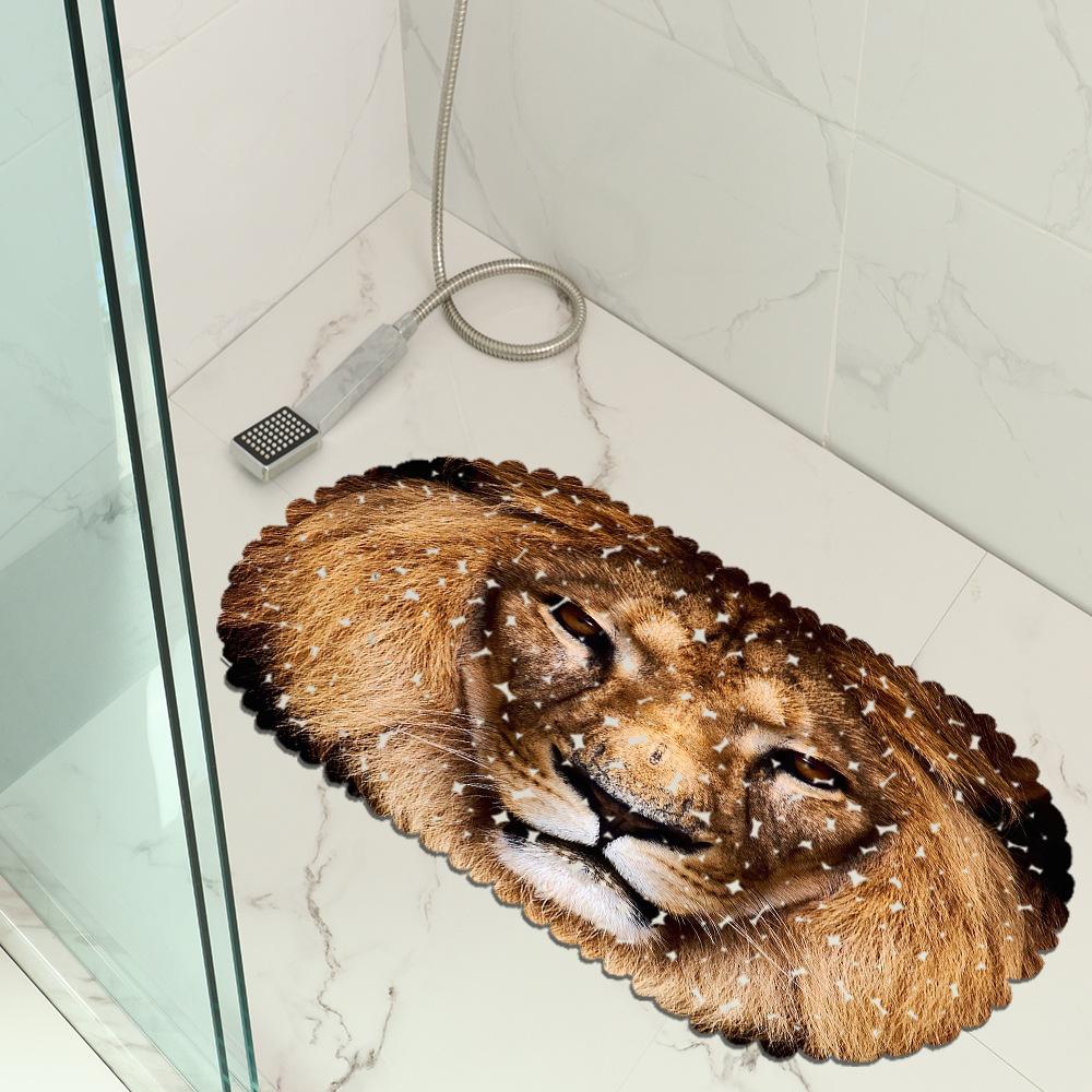 Animal Pattern Bathroom Mat Shower Non-Slip Mat Bathroom Floor Mat Waterproof Door Mat Size
