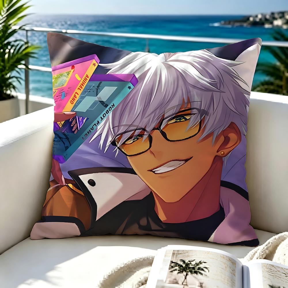 Game Obey Me Cushion Cover Premium Skinfriendly Short Plush Pillow Cover Airy Casual Cushion For Hotel Homestay
