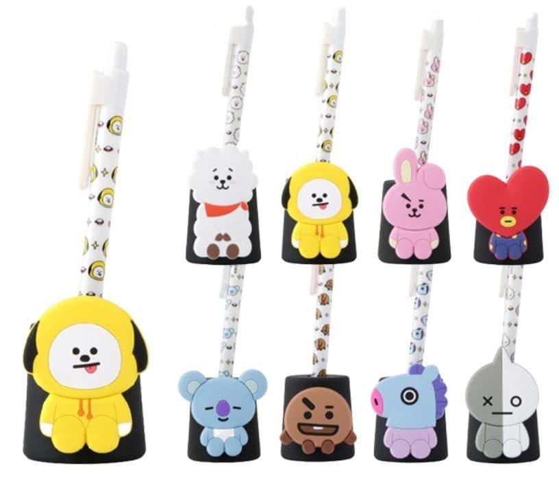 BT21 PENNHOLDER / RJ, Shooky, Cooky, Mang, Van/BTS BANGTAN BOYS – BT21 x MONOPOLY PENNHOLDER/ Autentiske offisielle varer, KPOP, KBeauty