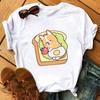 Maycaur Funny Cute Corgi Dog Printed TShirt Harajuku 90s Kawaii Women Short Sleeves T Shirts Tops Graphic Tees Female Tshirt
