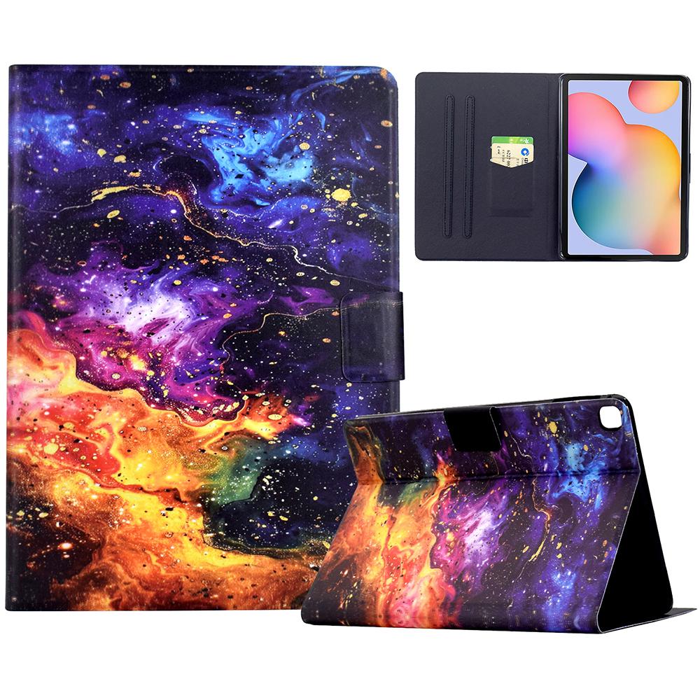 Ständerhülle für Samsung Galaxy Tab S6 Lite (2024)/(2022)/(2020) (SM-P610/615) Musterdruck Tablet Lederhülle