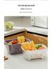 Dual-Layer Transparent Large-Capacity Fruit and Vegetable Drainer Basket for Kitchen and Living Room