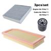 3pcs Filter Set For BYD Song Plus DM-i 2024 2025 1.5L-Hybrid BYD472QC Engine AC Cabin Engine Air Oil Filter Kit Spare Parts