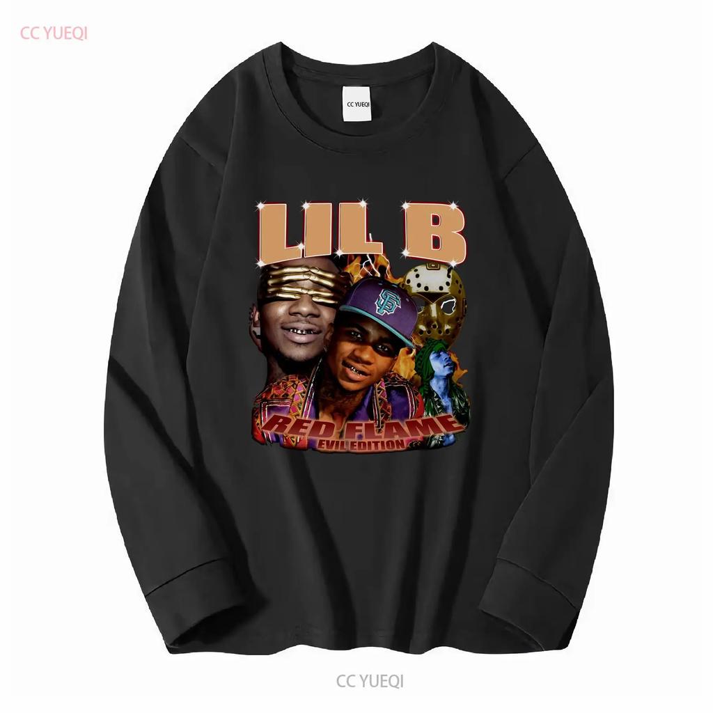 Lil B American Rapper Classic T Shirt long or short sleeves vintage Washed Stylish homme Stretched Versatile Unisex Soft